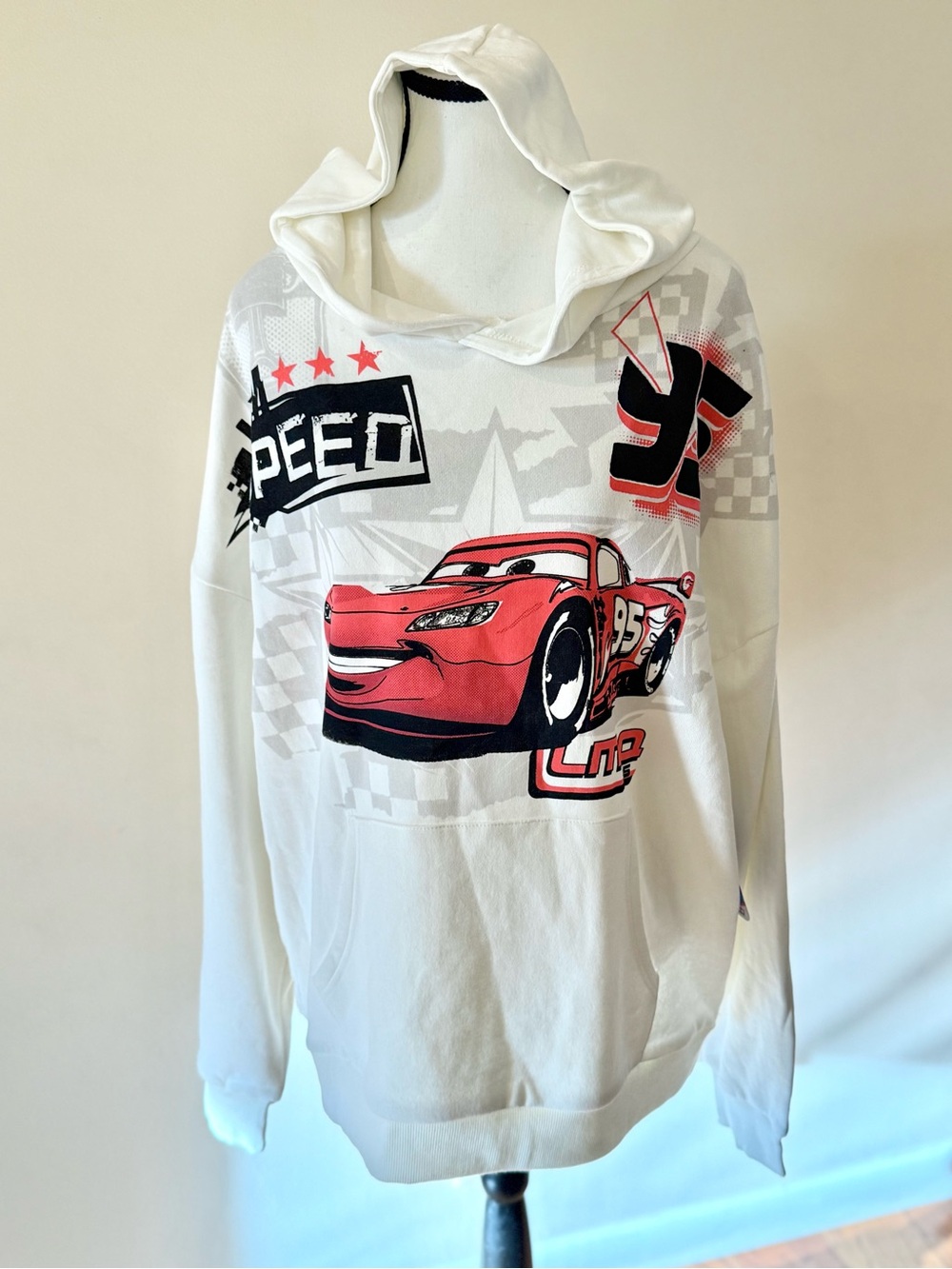 Disney / Pixar Cars Lightning McQueen Hoodie - size Large